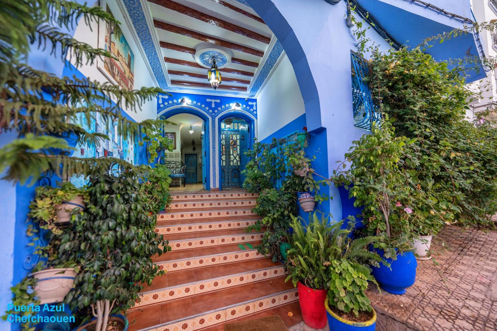 לינה וארוחת בוקר צ'פצ'אוונה Puerta Azul מראה חיצוני תמונה