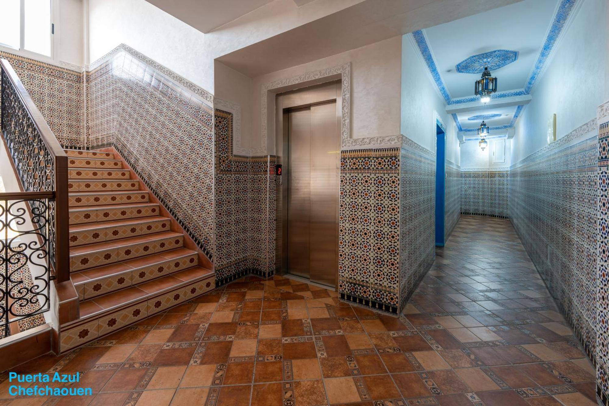 לינה וארוחת בוקר צ'פצ'אוונה Puerta Azul מראה חיצוני תמונה